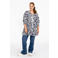 YOEK oversized tuniek Plus Size met print - wit