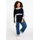 YOEK tuniek donkerblauw/wit