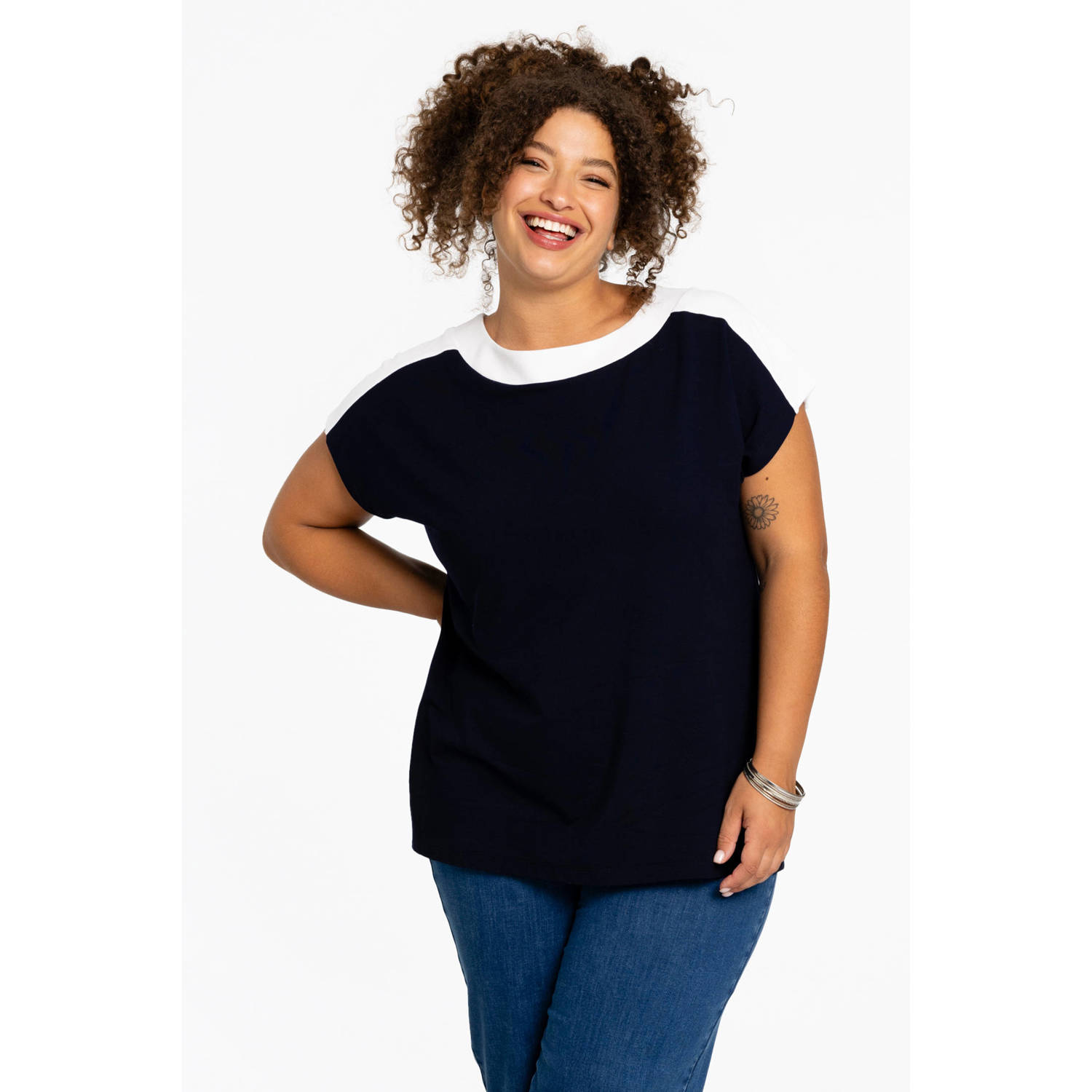 YOEK tuniek donkerblauw