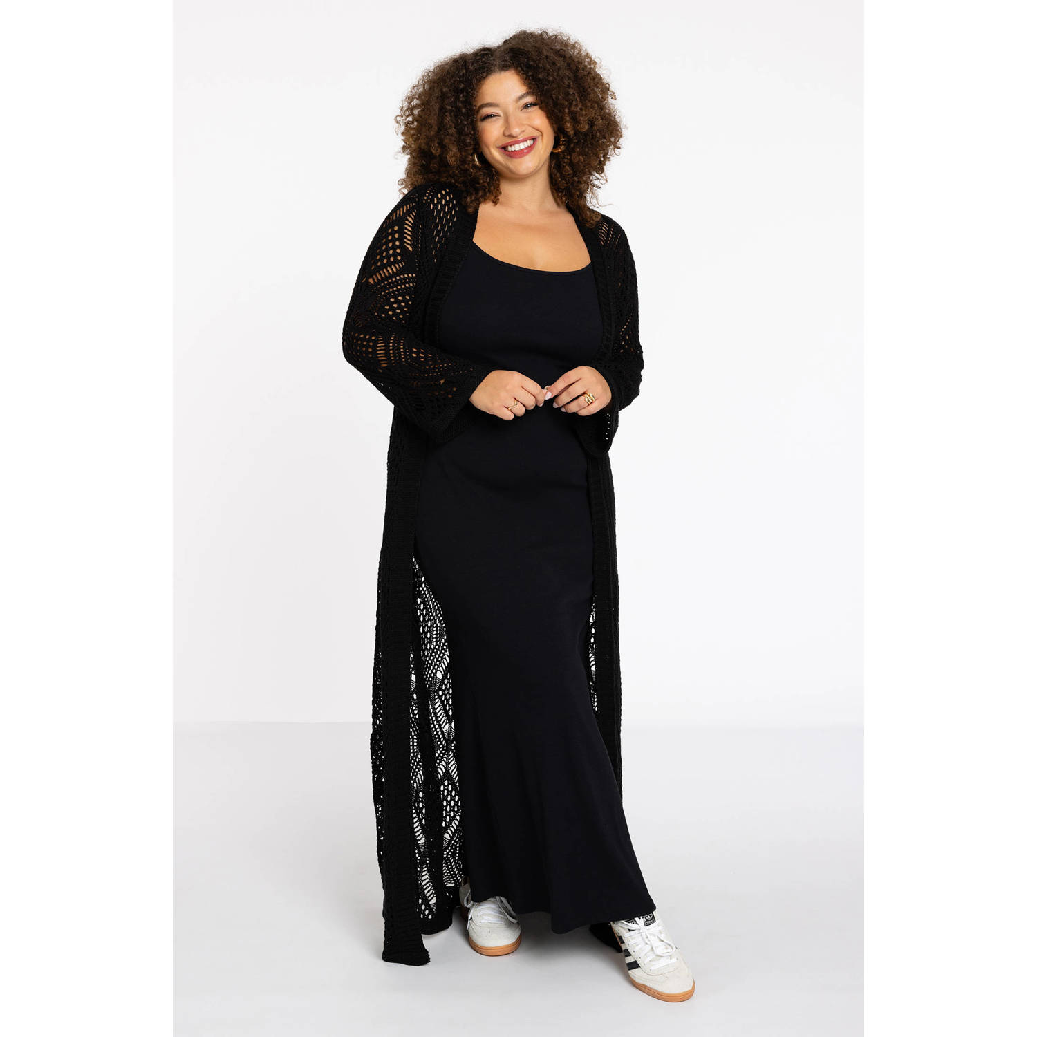 YOEK Lounge lang vest zwart