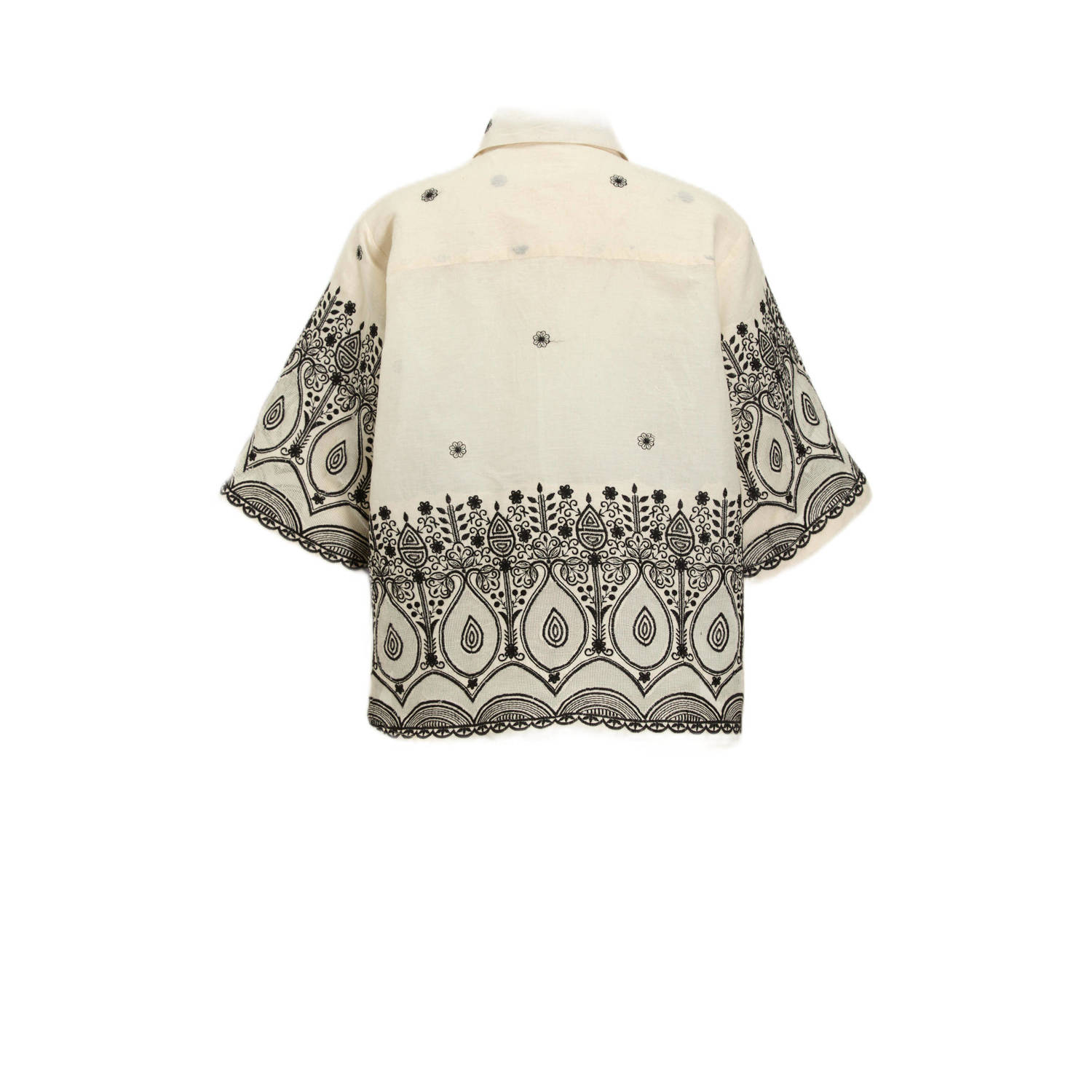 Est'seven blouse ecru broderie