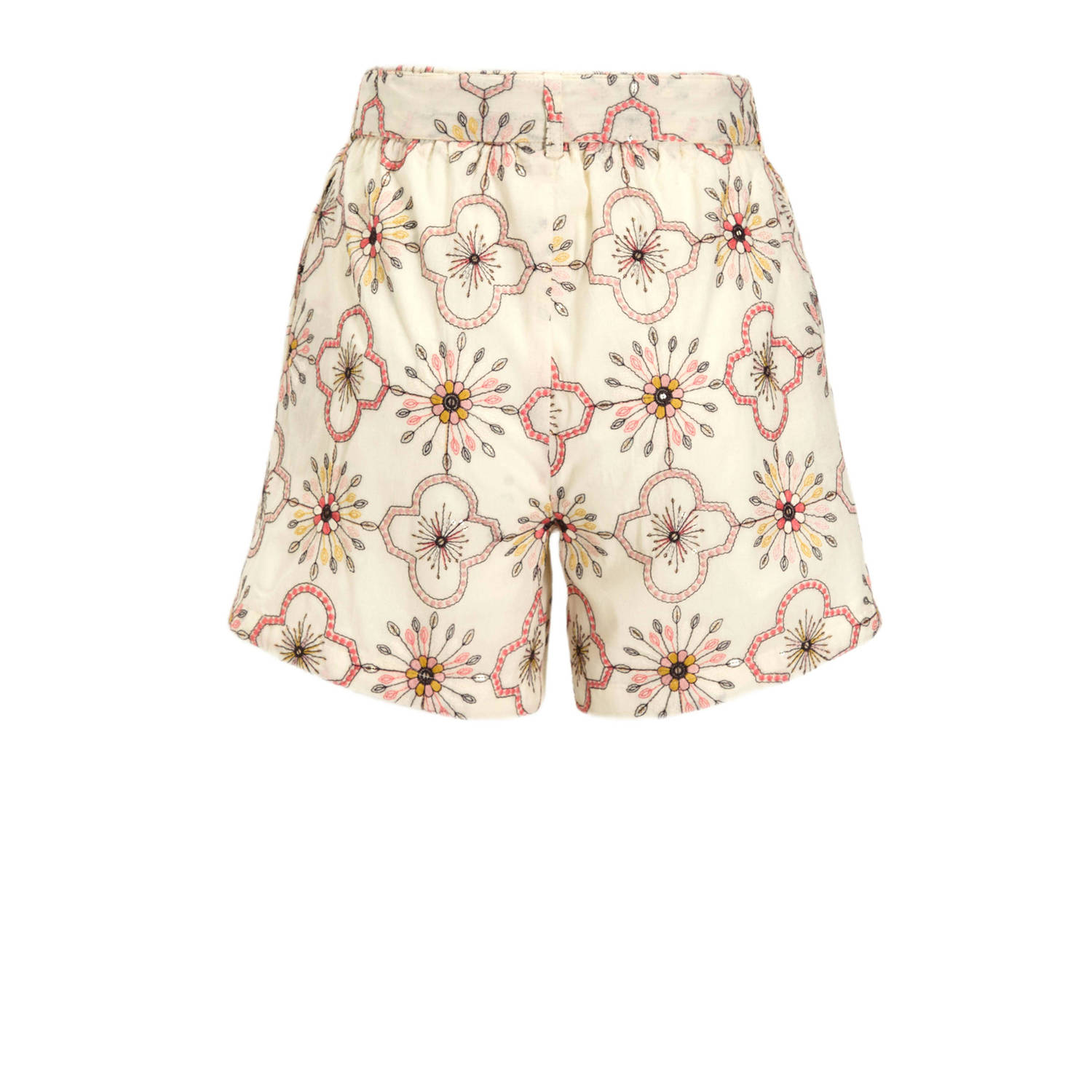 Est'seven relaxed regular waist casual short crème