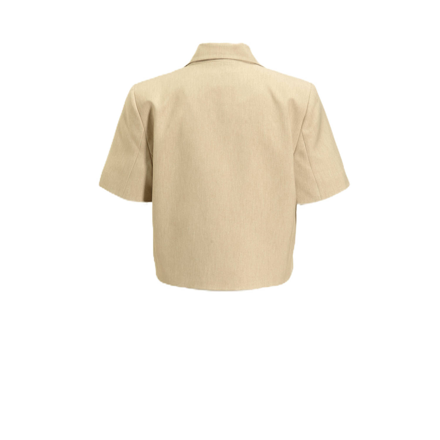 Est'seven cropped blazer beige