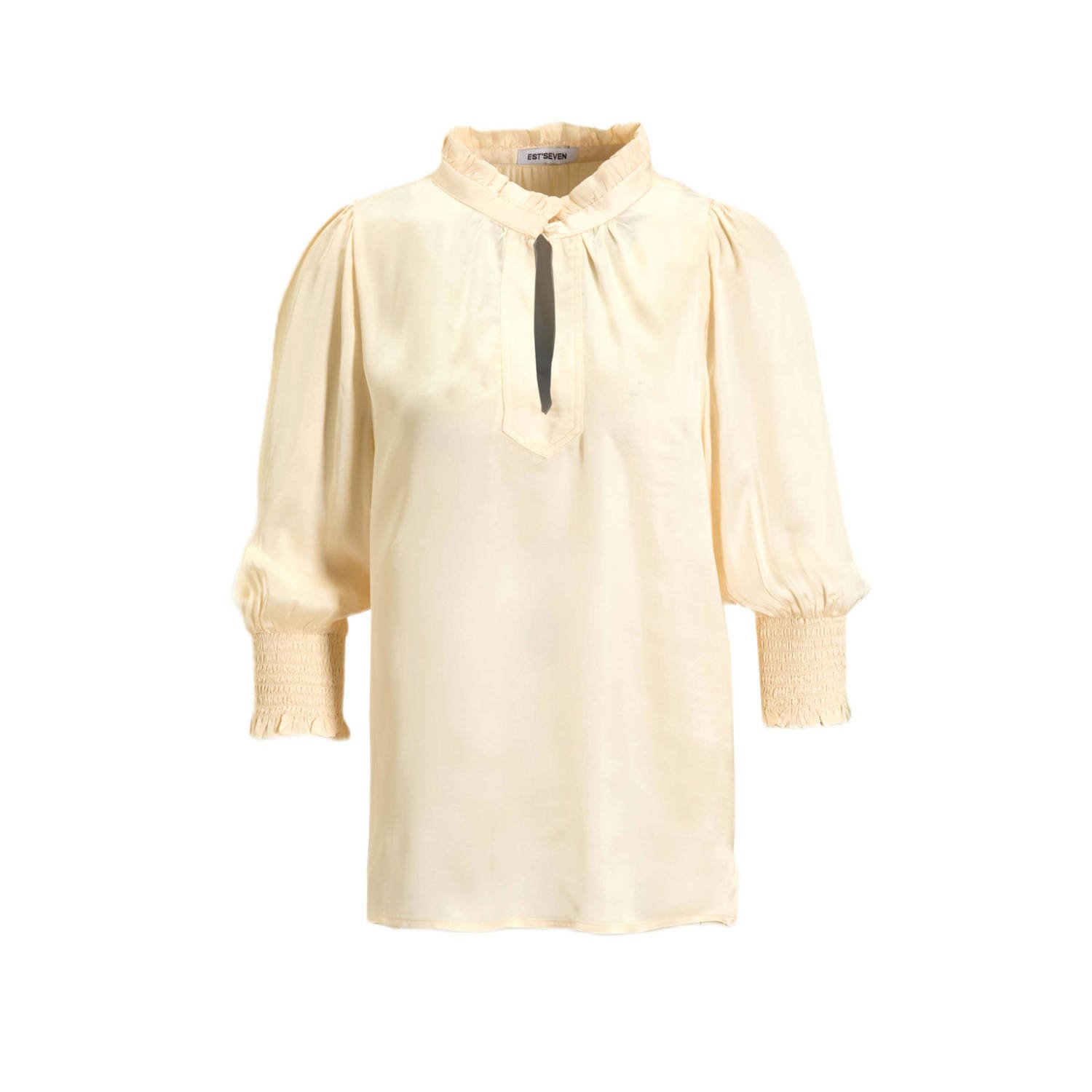 EST'SEVEN Dames Blouses Elise Blouse Wit