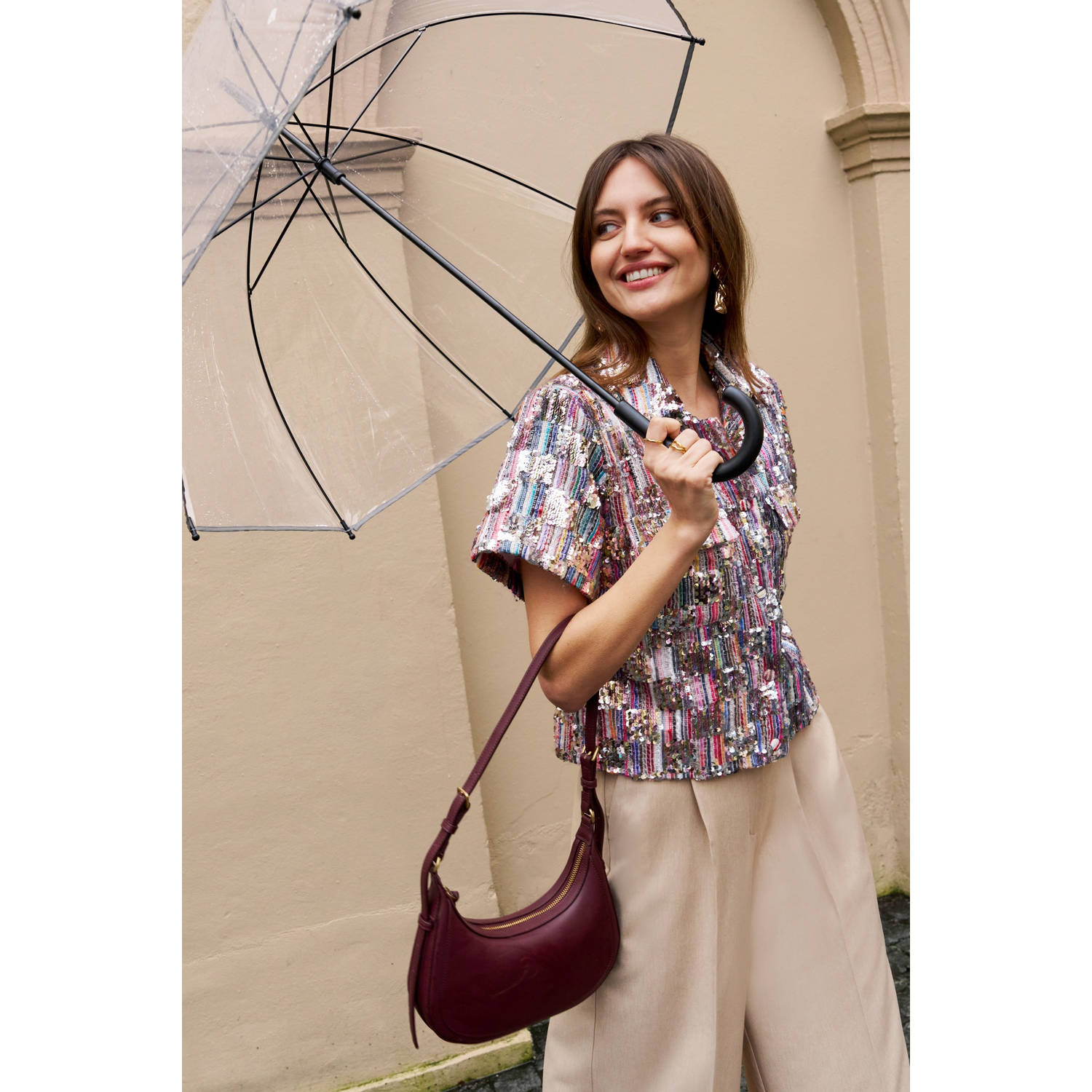 Est'seven blouse multi met pailletten