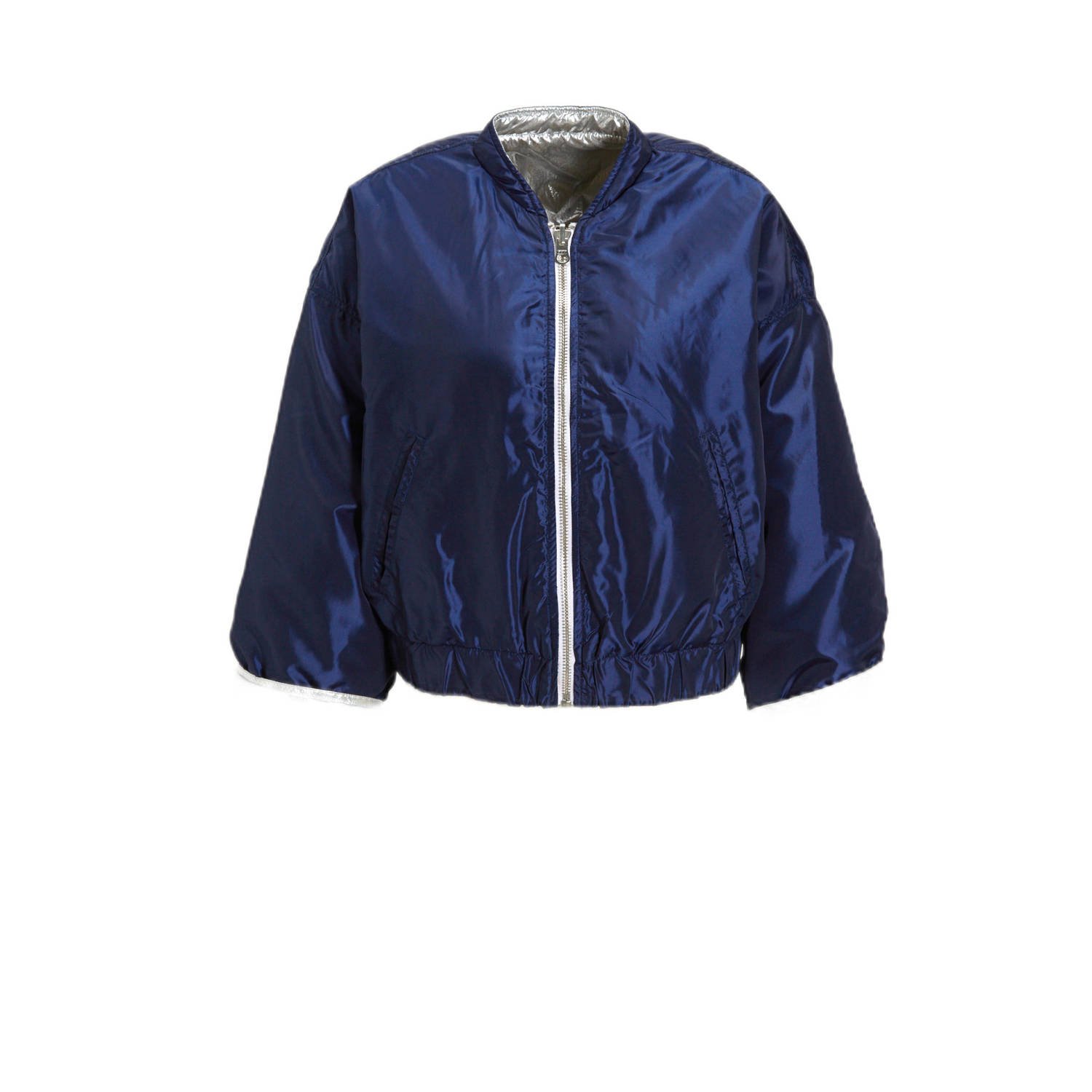 Est'seven bomberjack reversible donkerblauw zilver