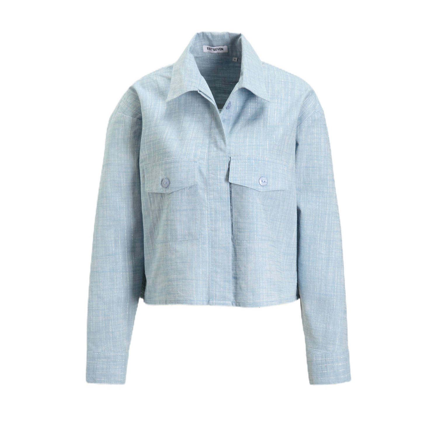 Est'seven blouse lichtblauw