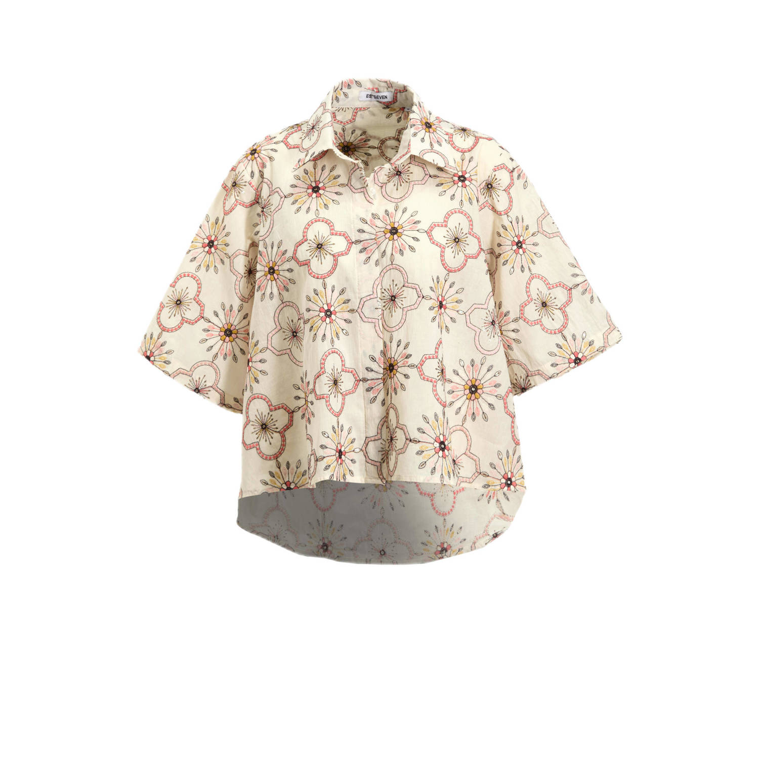EST'SEVEN Dames Blouses Alijah Blouse Batik Beige