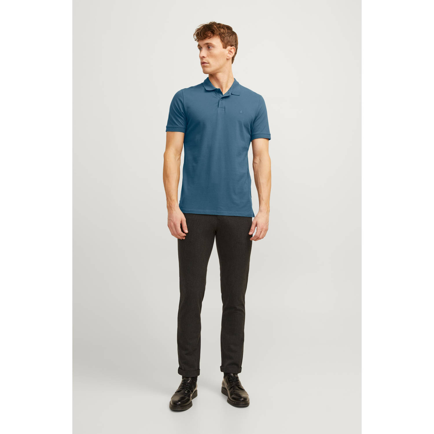 JACK & JONES ESSENTIALS regular polo blauw