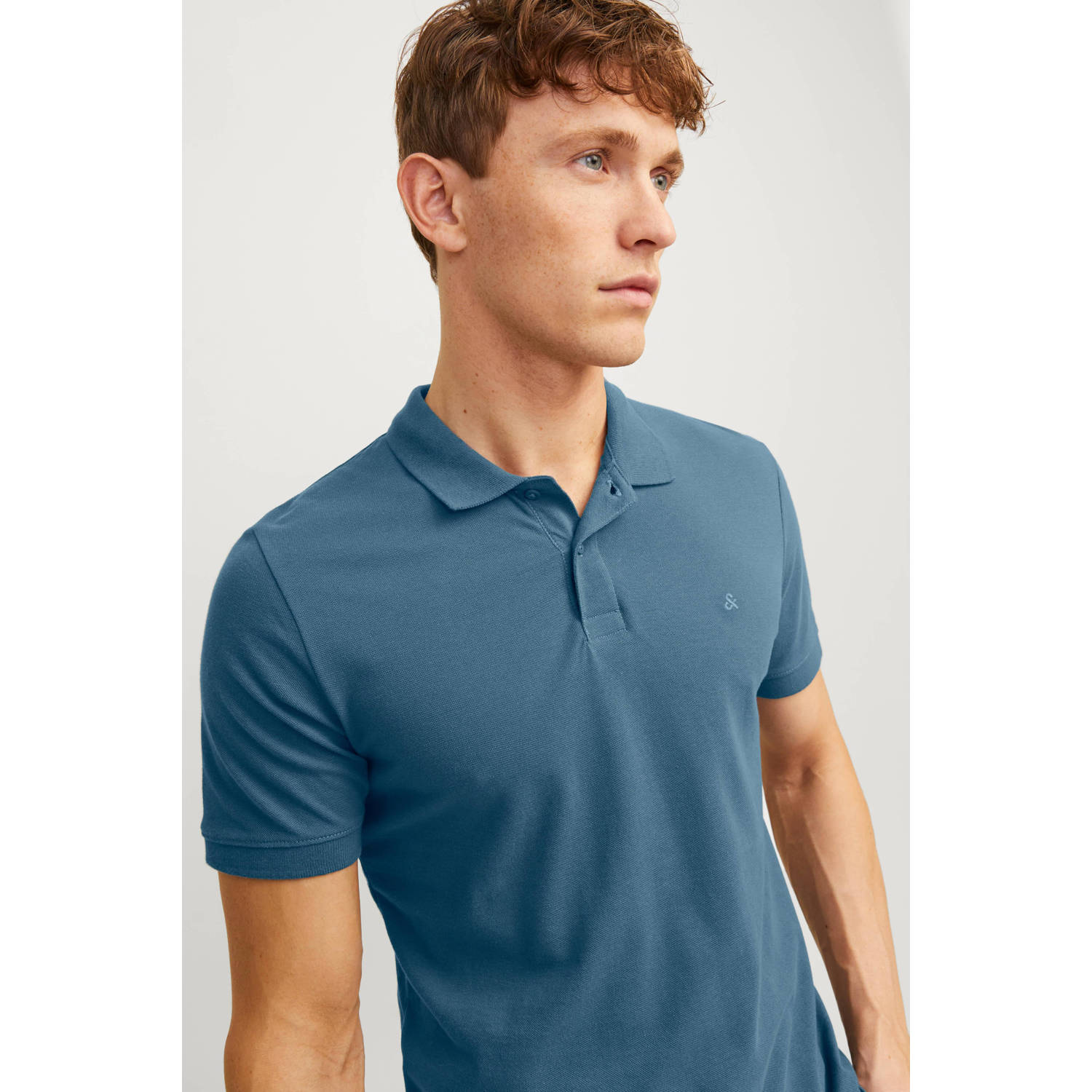 JACK & JONES ESSENTIALS regular polo blauw