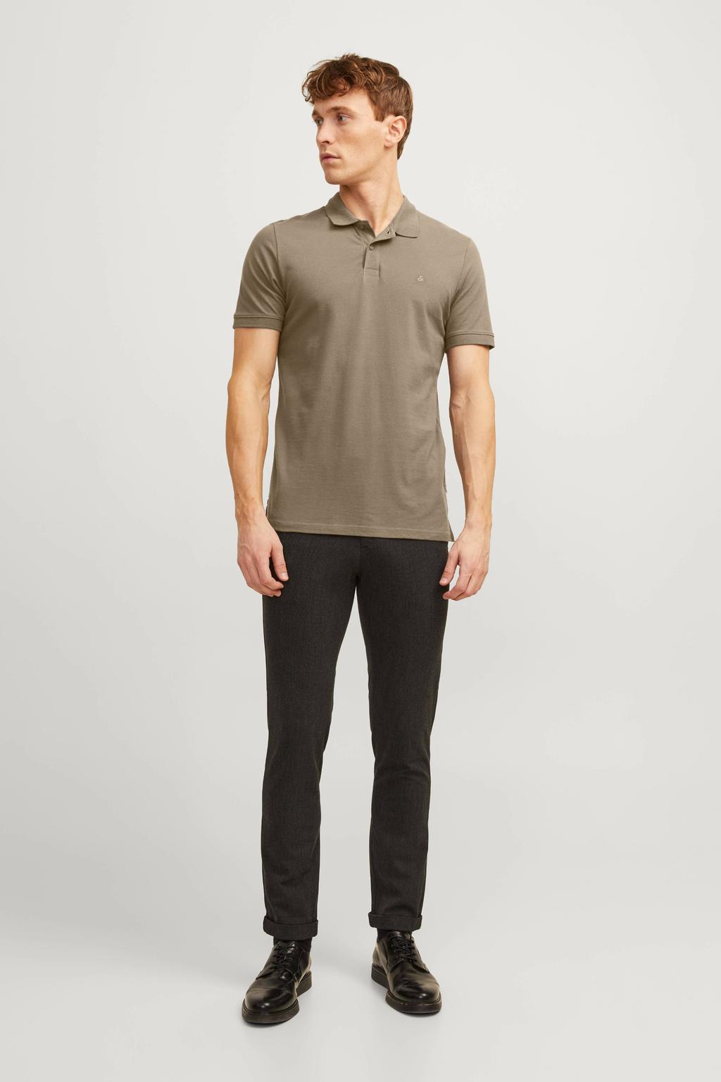 JACK & JONES ESSENTIALS slim polo kaki