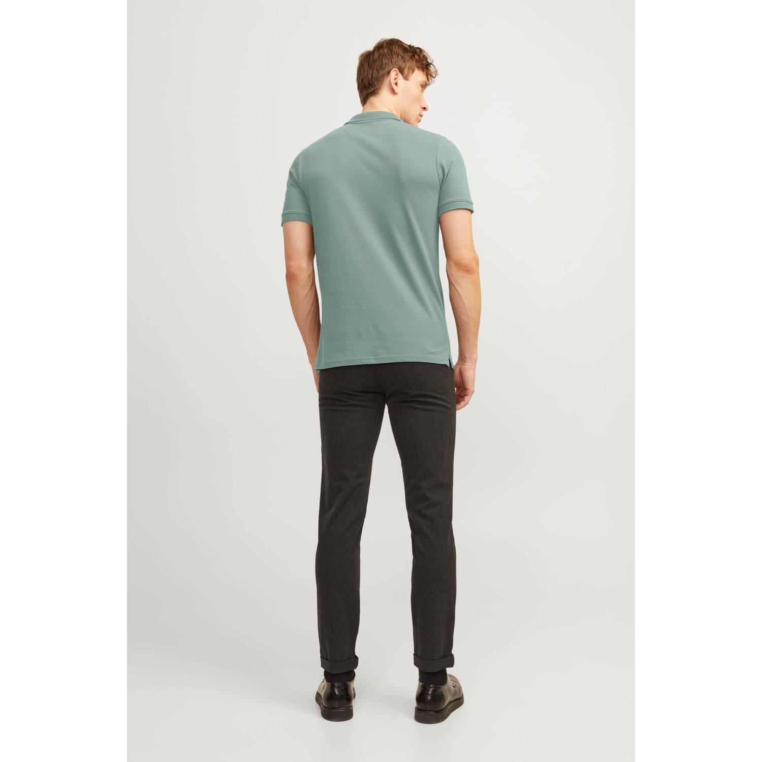 JACK & JONES ESSENTIALS regular polo groen