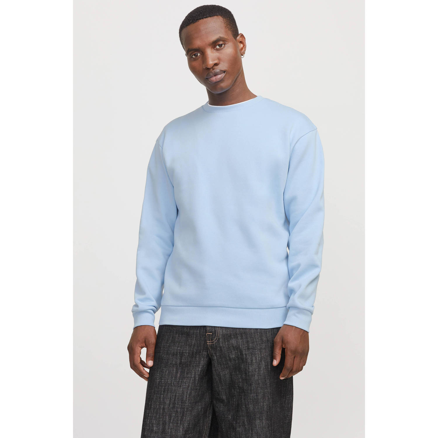 JACK & JONES ESSENTIALS sweater lichtblauw