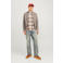 JACK & JONES ESSENTIALS suèdelook jas grijs