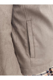 thumbnail: JACK & JONES ESSENTIALS suèdelook jas grijs