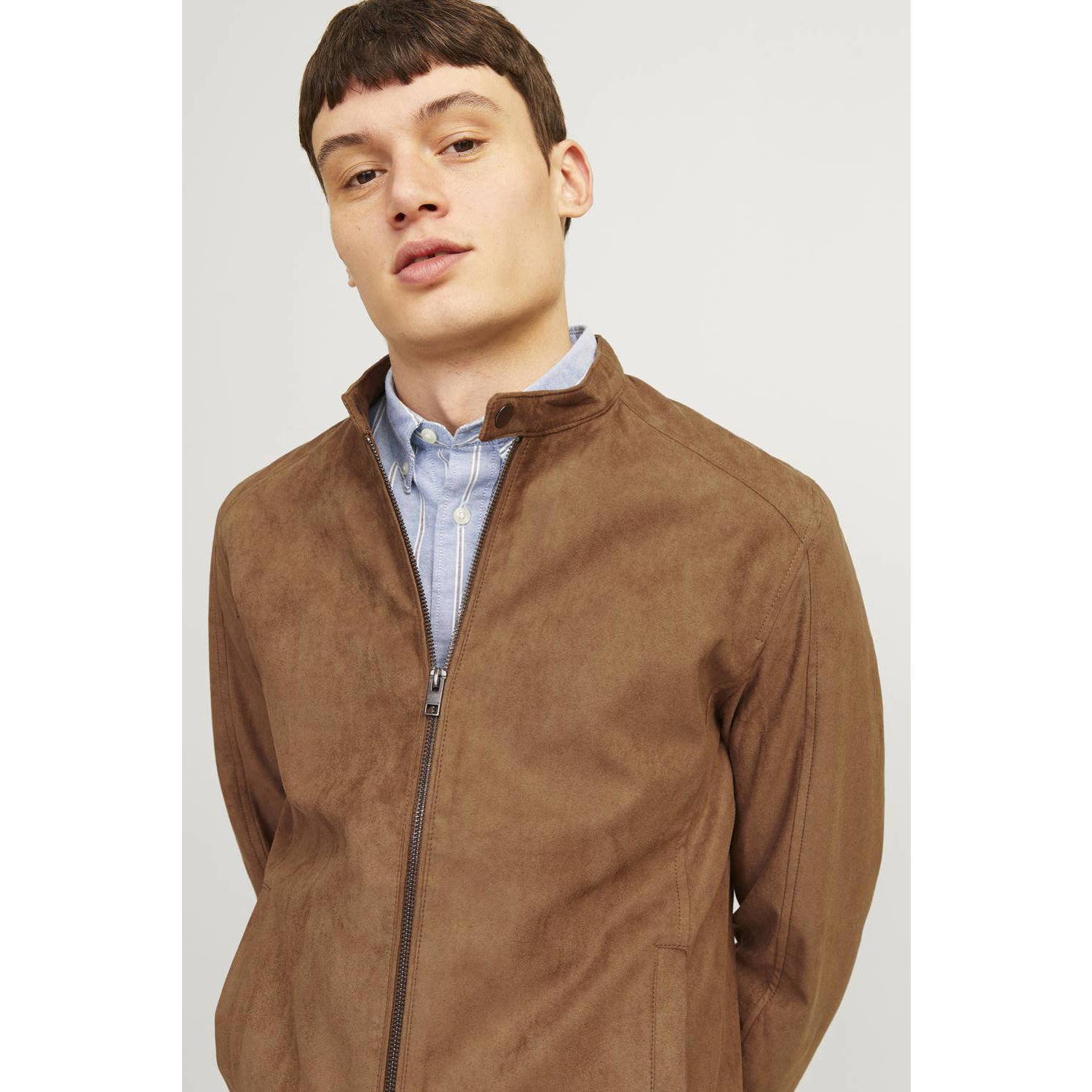Jack & Jones Imitatieleren jack JJEDYLAN CLEAN JACKET NOOS
