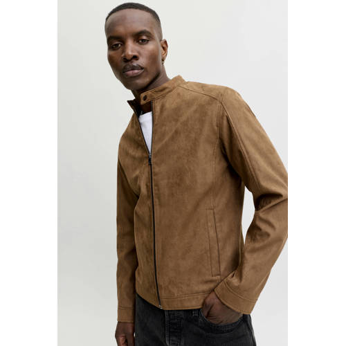 JACK & JONES ESSENTIALS bikerjack cognac afbeelding
