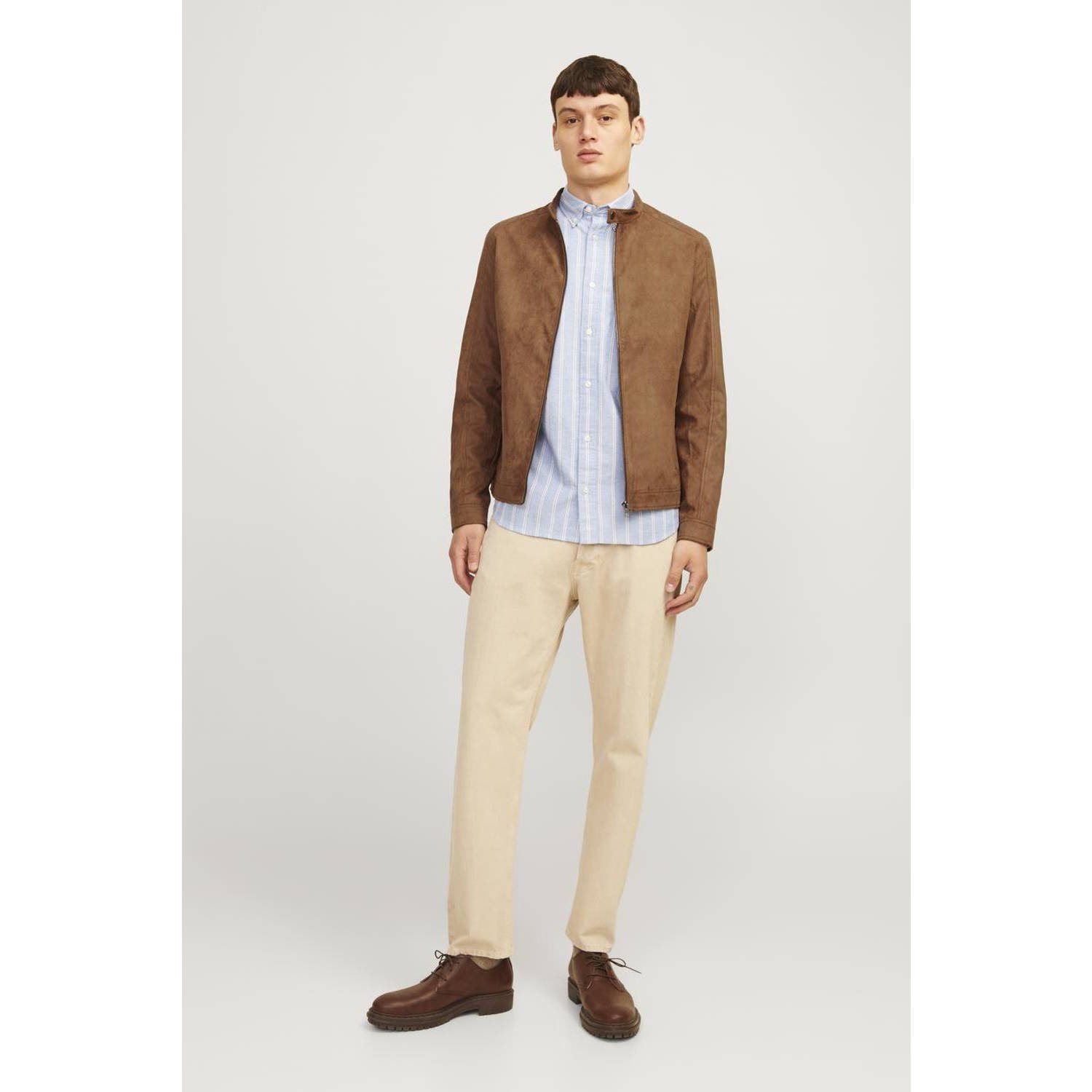 JACK & JONES ESSENTIALS bikerjack cognac