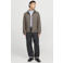 JACK & JONES ESSENTIALS suèdelook jas - grijsbruin