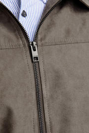 thumbnail: JACK & JONES ESSENTIALS suèdelook jas - grijsbruin