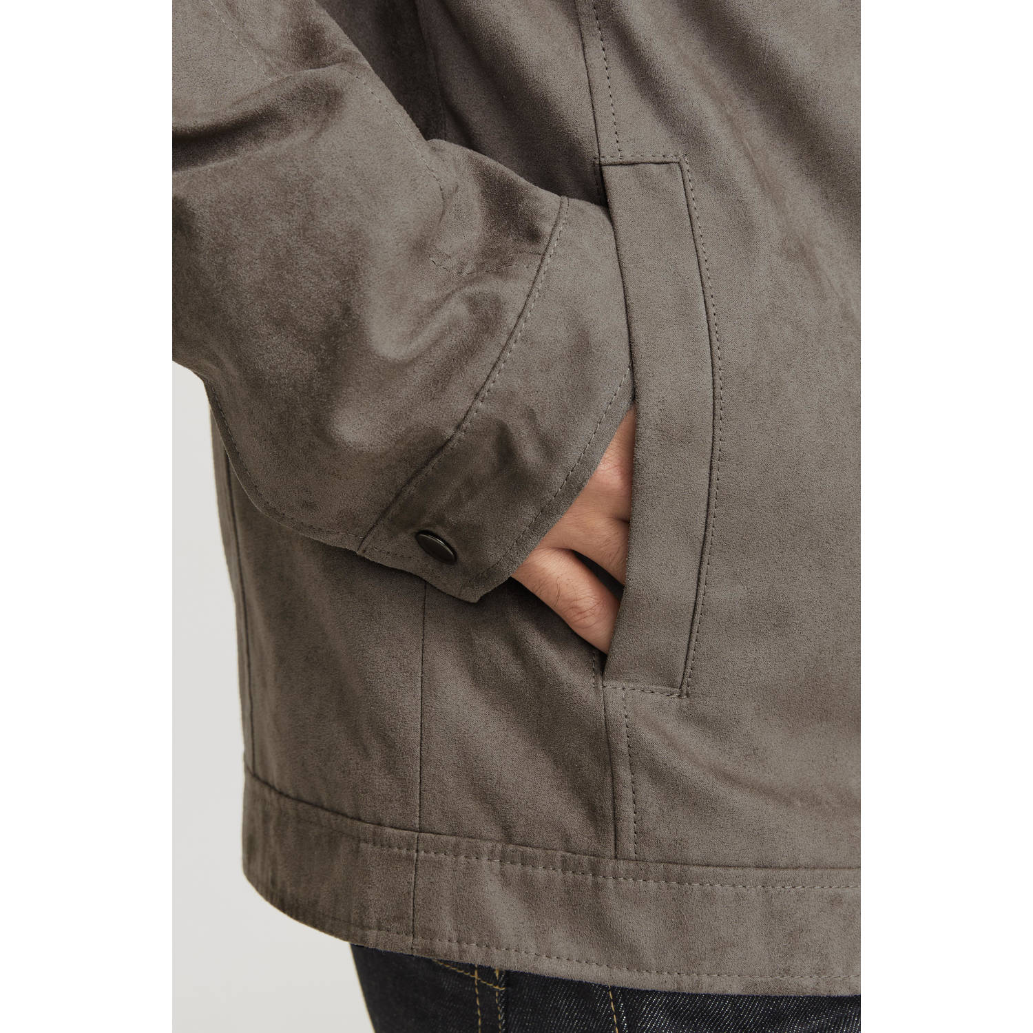 JACK & JONES ESSENTIALS tussenjas grijsbruin