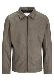 thumbnail: JACK & JONES ESSENTIALS suèdelook jas - grijsbruin