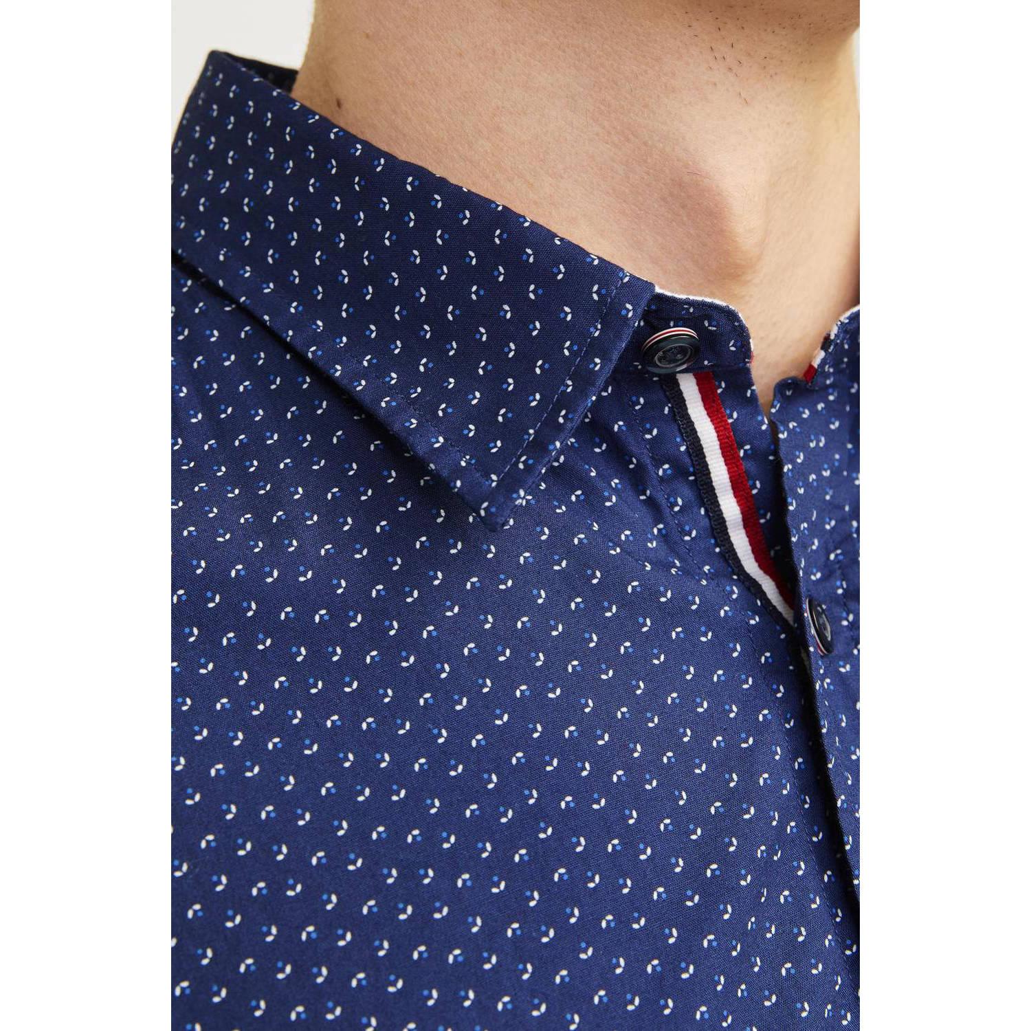 JACK & JONES ESSENTIALS casual overhemd blauw