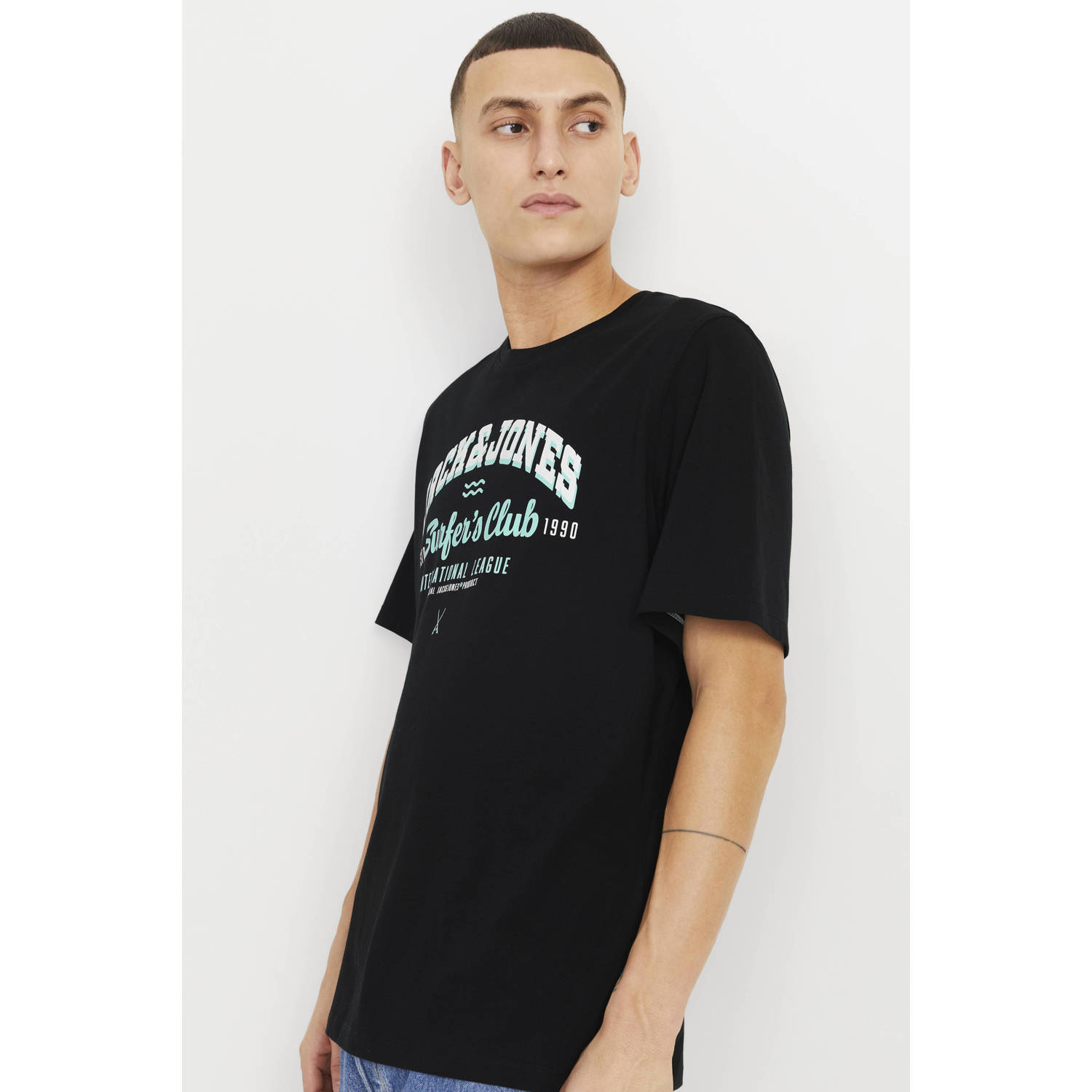 Jack & Jones Shirt met ronde hals JJELOGO TEE SS O-NECK 2 COL SS25 SN