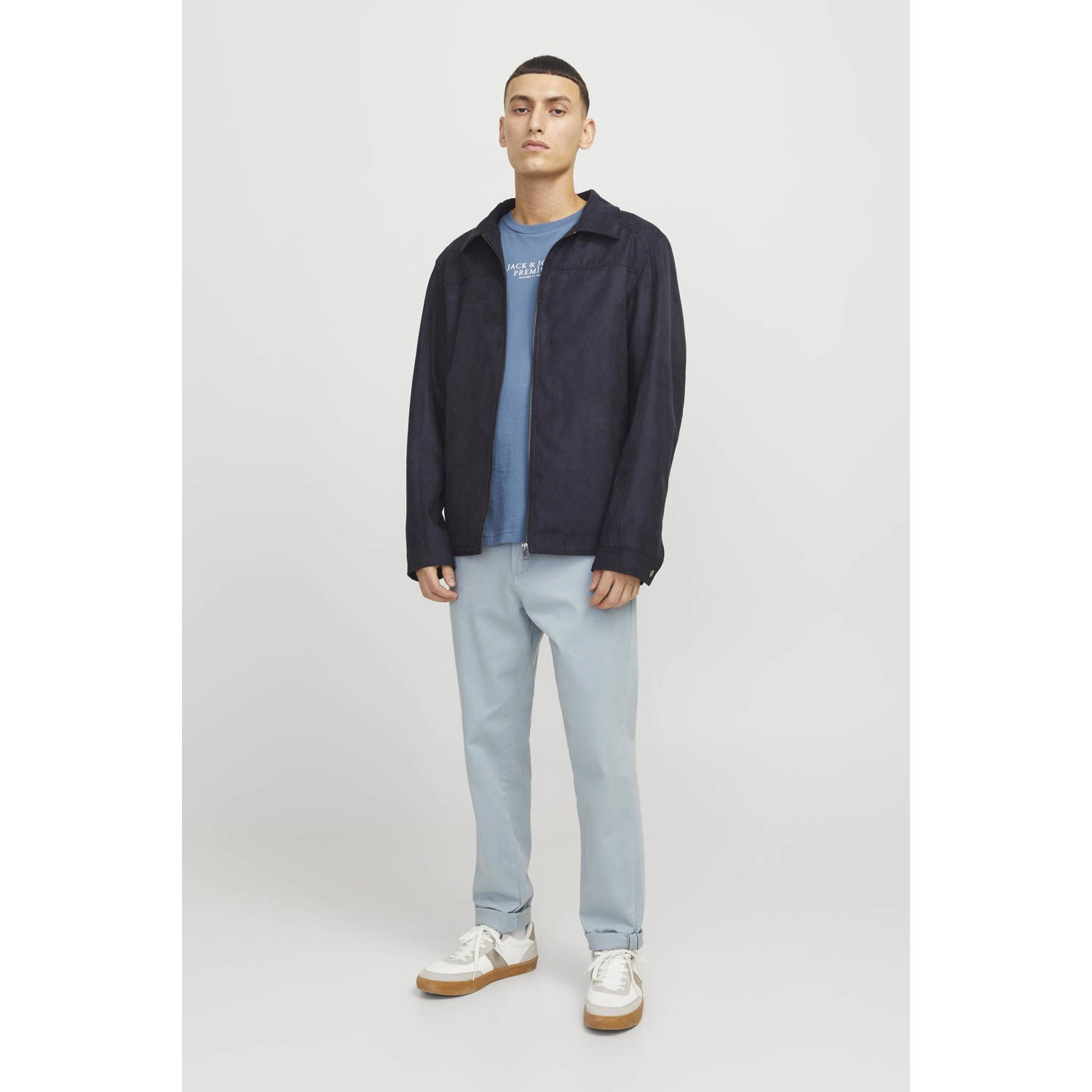 JACK & JONES ESSENTIALS tussenjas zwart