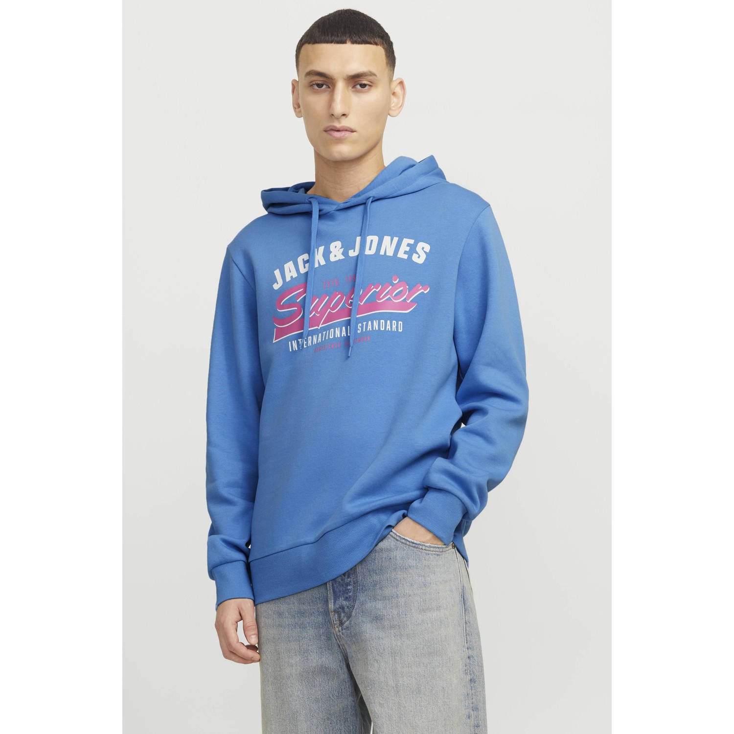 Jack & Jones Hoodie JJELOGO SWEAT HOOD 2 COL 24 25 NOOS