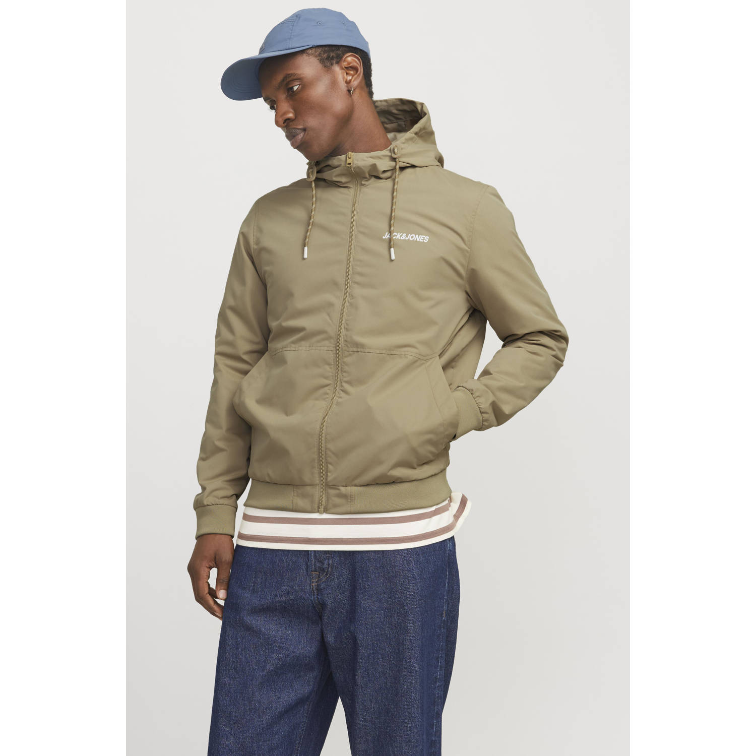 JACK & JONES ESSENTIALS tussenjas JJERUSH lichtbruin
