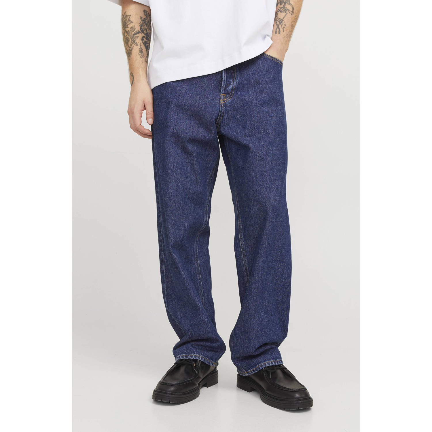JACK & JONES JEANS INTELLIGENCE JJIALEX loose fit jeans blue denim