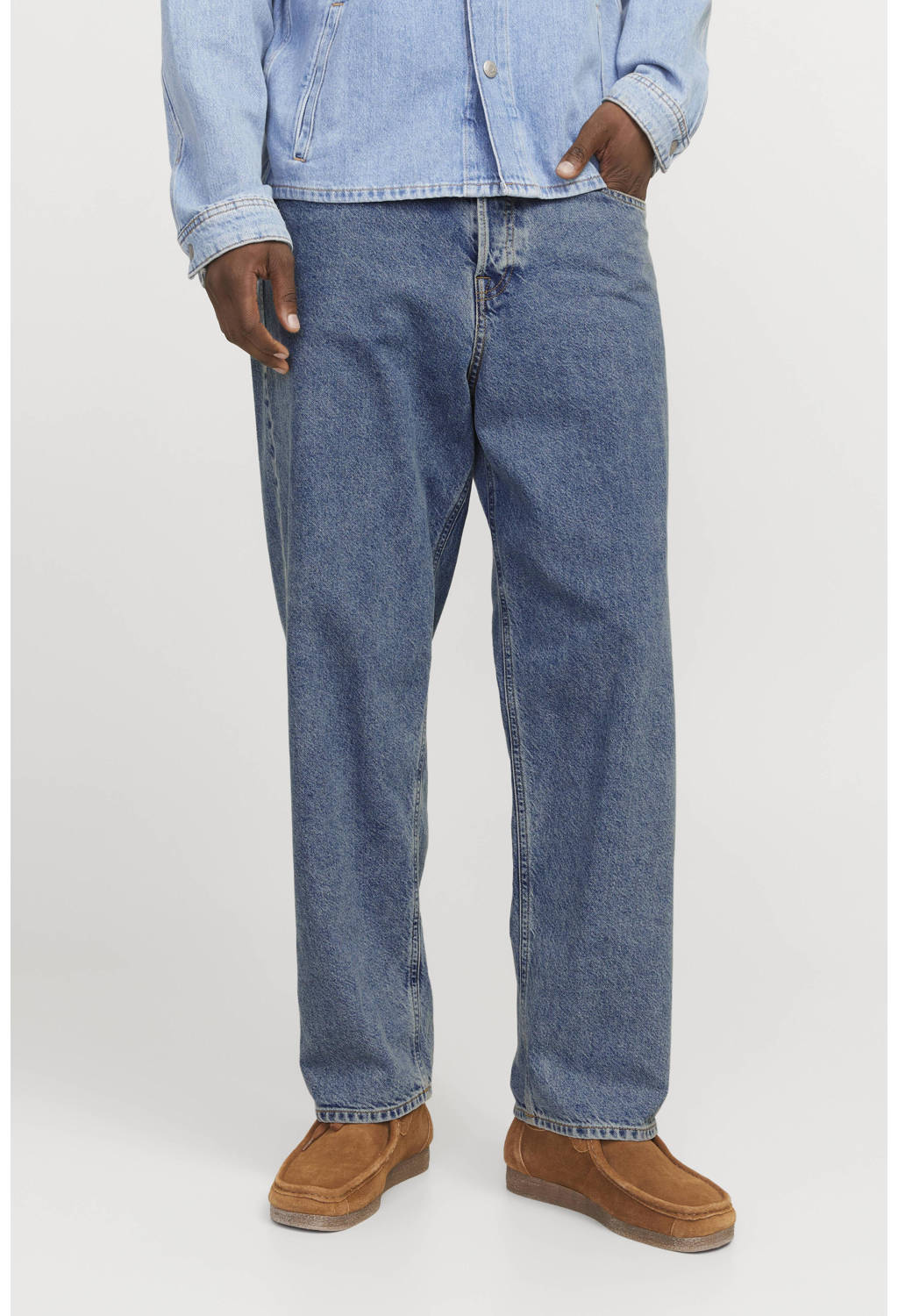 JACK & JONES JEANS INTELLIGENCE JJIALEX loose fit jeans blue denim