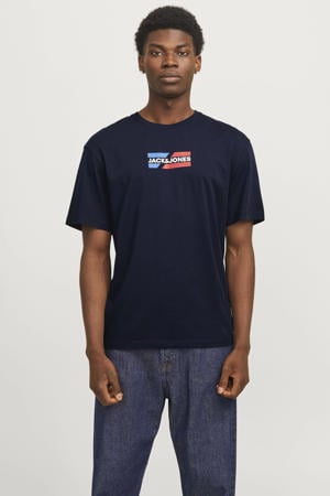 regular T-shirt blauw