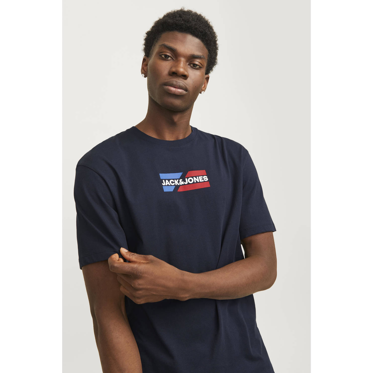 JACK & JONES ESSENTIALS T-shirt donkerblauw