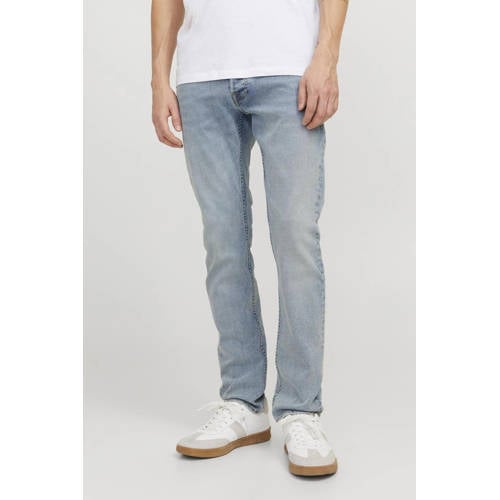 JACK & JONES JEANS INTELLIGENCE JJIGLENN slim fit jeans blue denim afbeelding