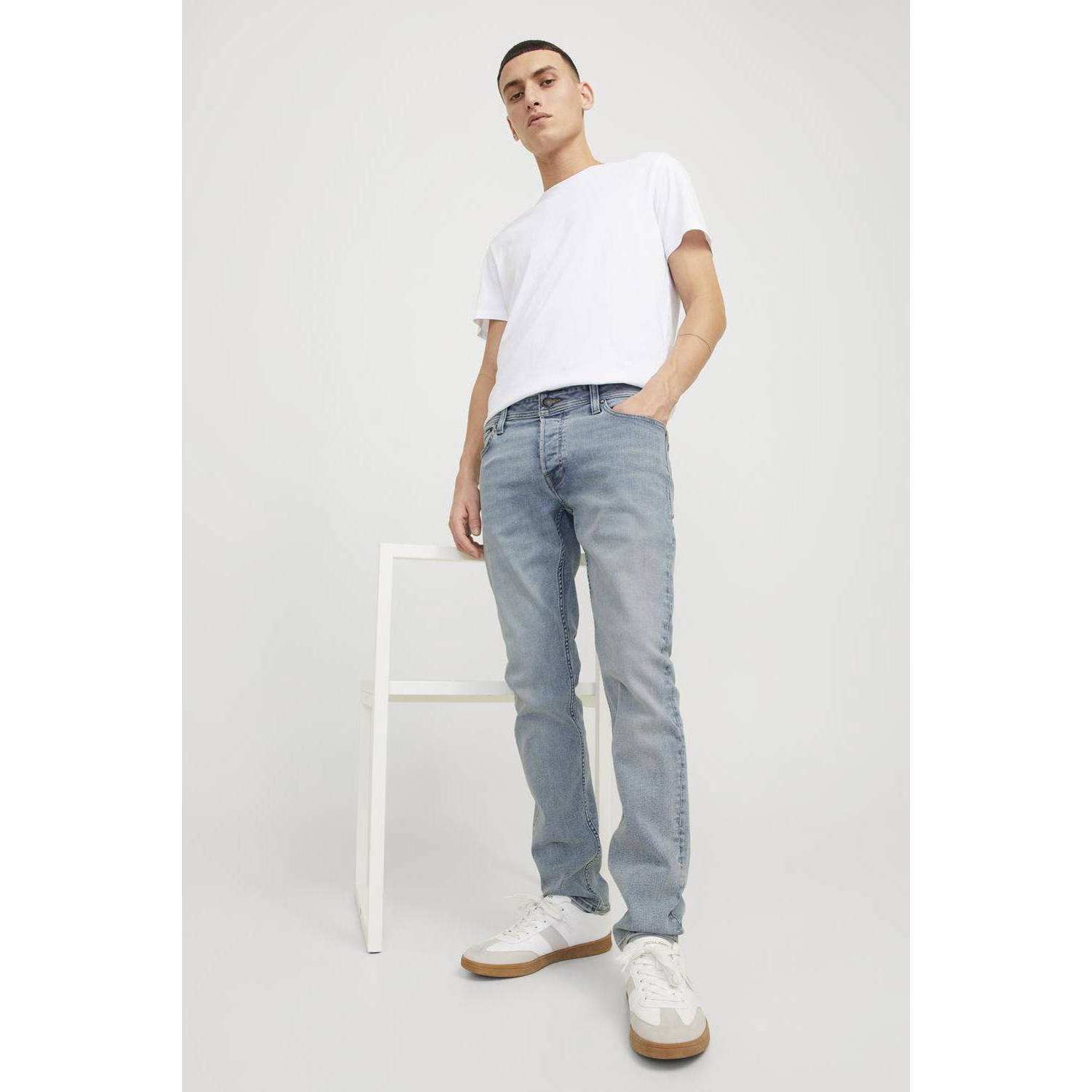 JACK & JONES JEANS INTELLIGENCE JJIGLENN slim fit jeans blue denim