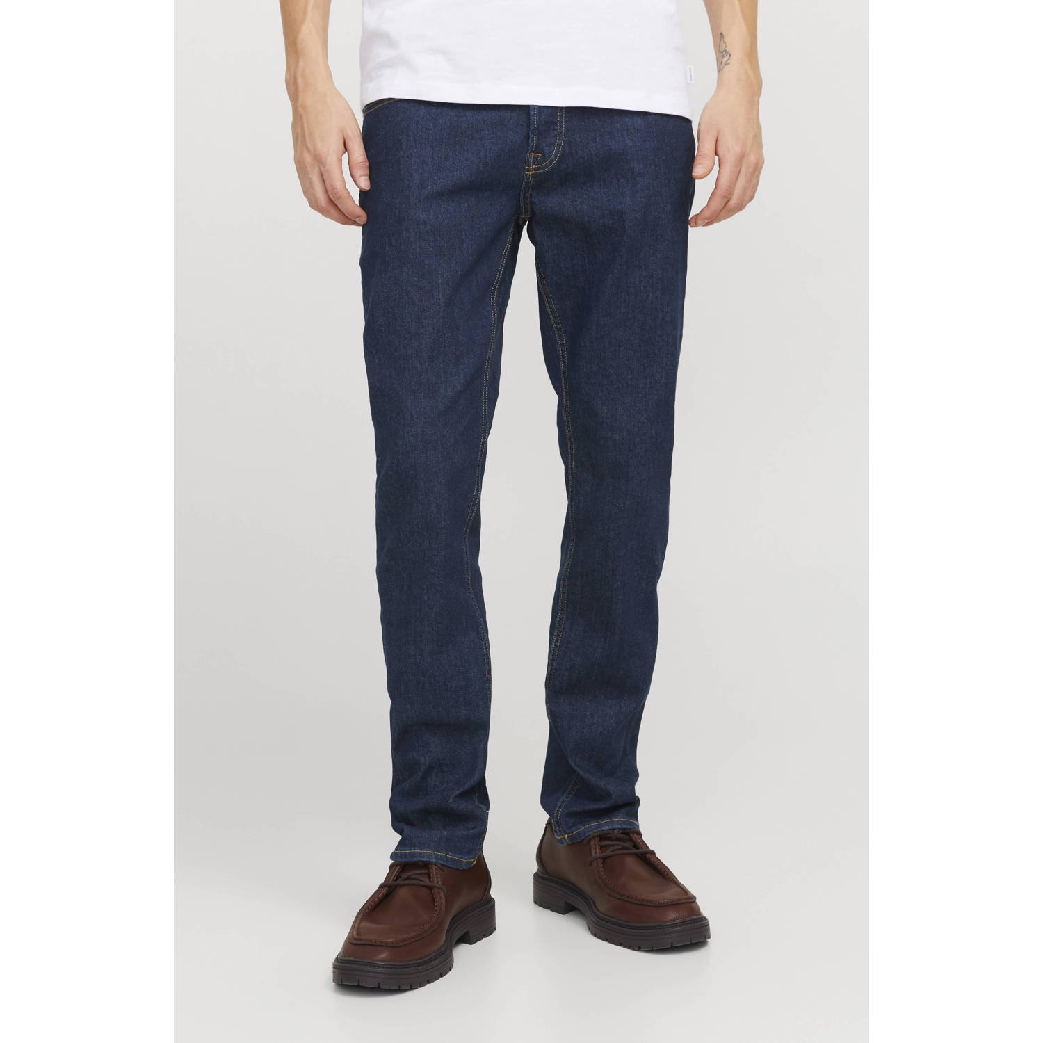JACK & JONES JEANS INTELLIGENCE JJIGLENN JJORIGINAL slim fit jeans blue denim