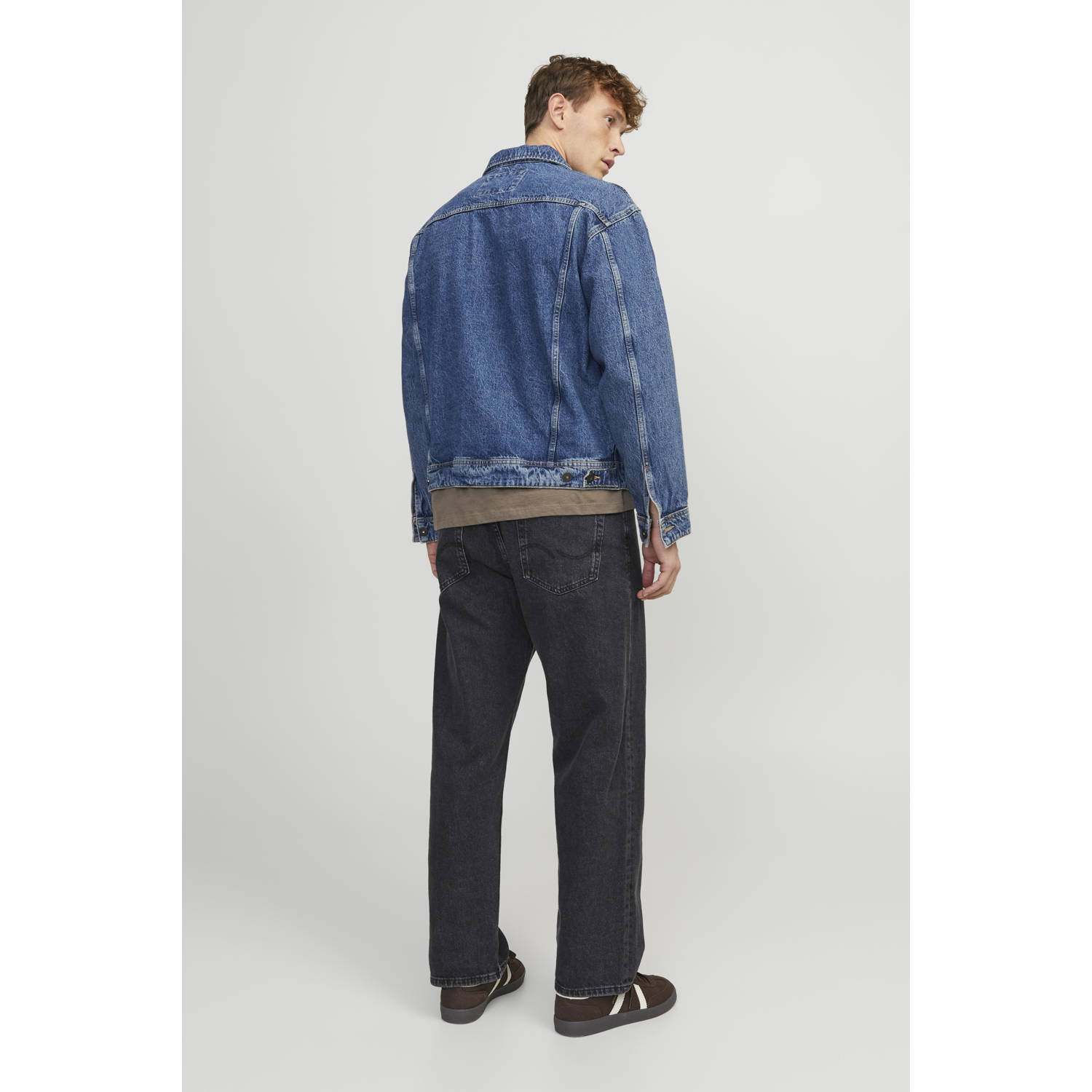 JACK & JONES JEANS INTELLIGENCE JJIALEX loose fit jeans black denim