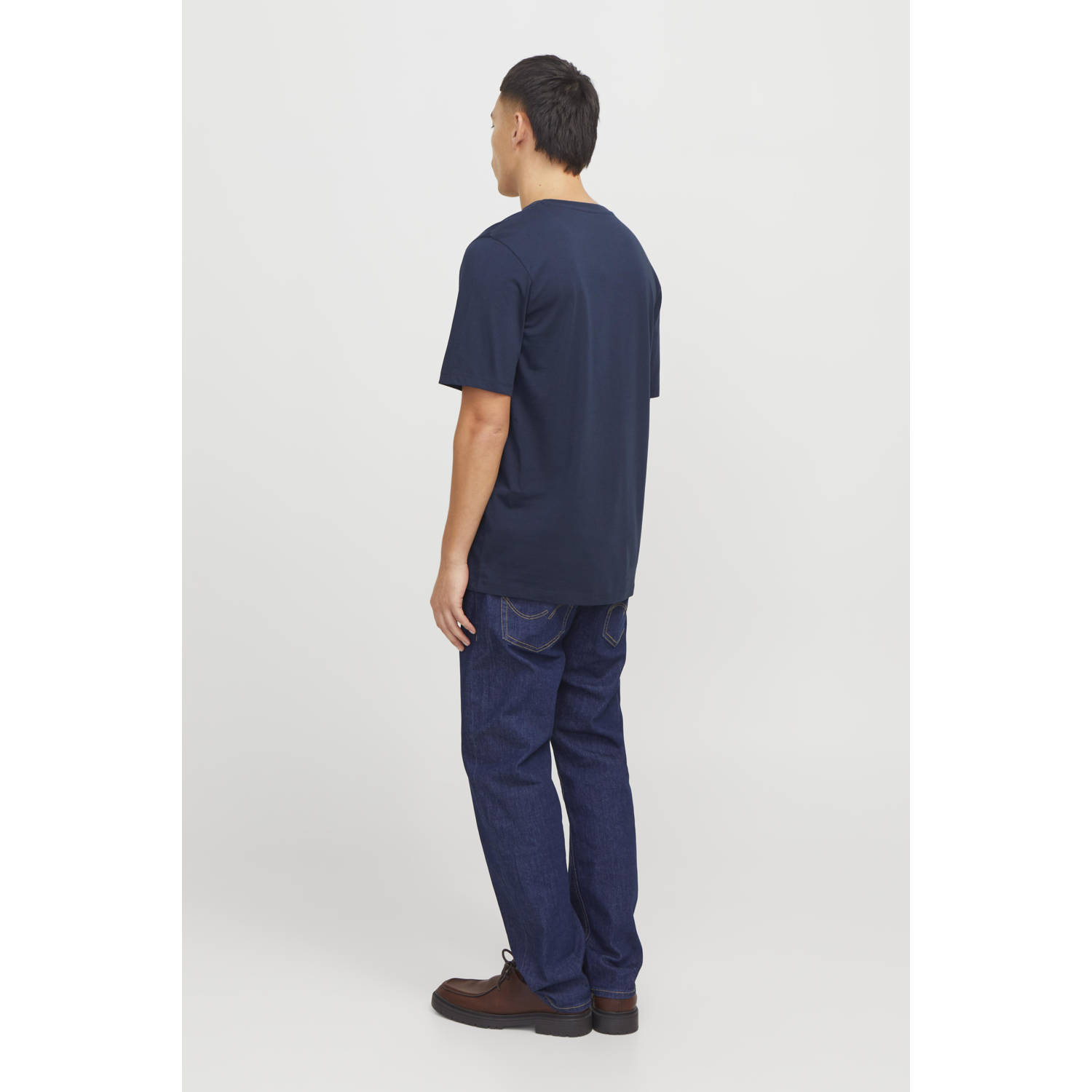 JACK & JONES ESSENTIALS T-shirt donkerblauw
