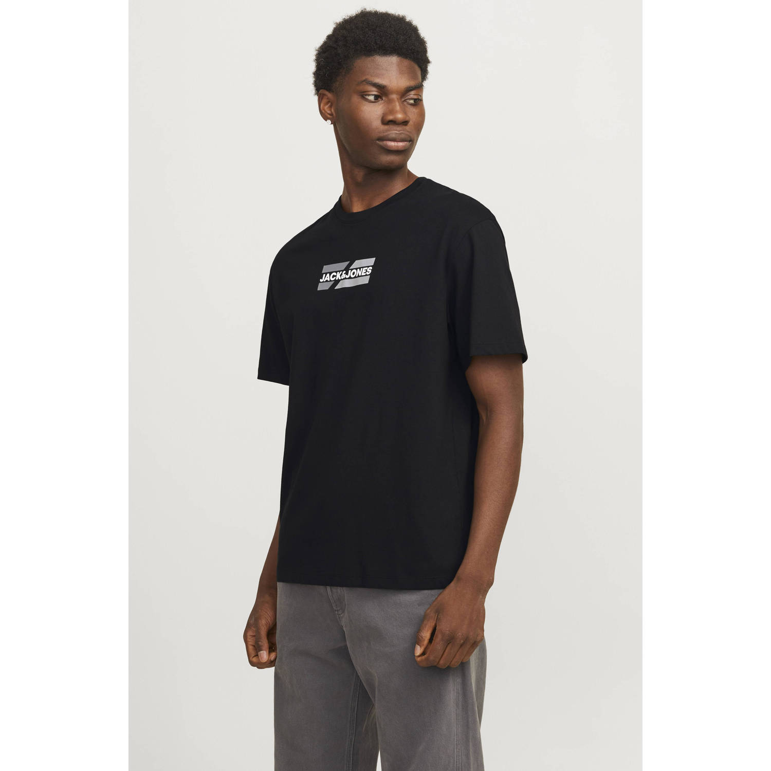 JACK & JONES ESSENTIALS t-shirt zwart