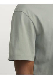 thumbnail: Groene heren JACK & JONES ESSENTIALS T-shirt van katoen met grafische print, korte mouwen en ronde hals