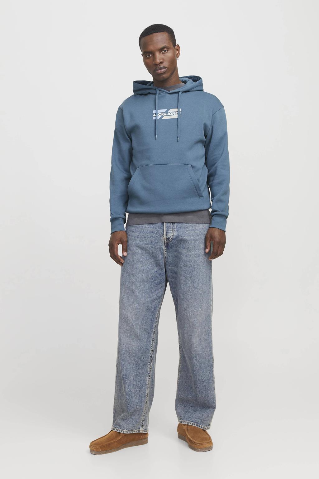 JACK & JONES ESSENTIALS hoodie blauw