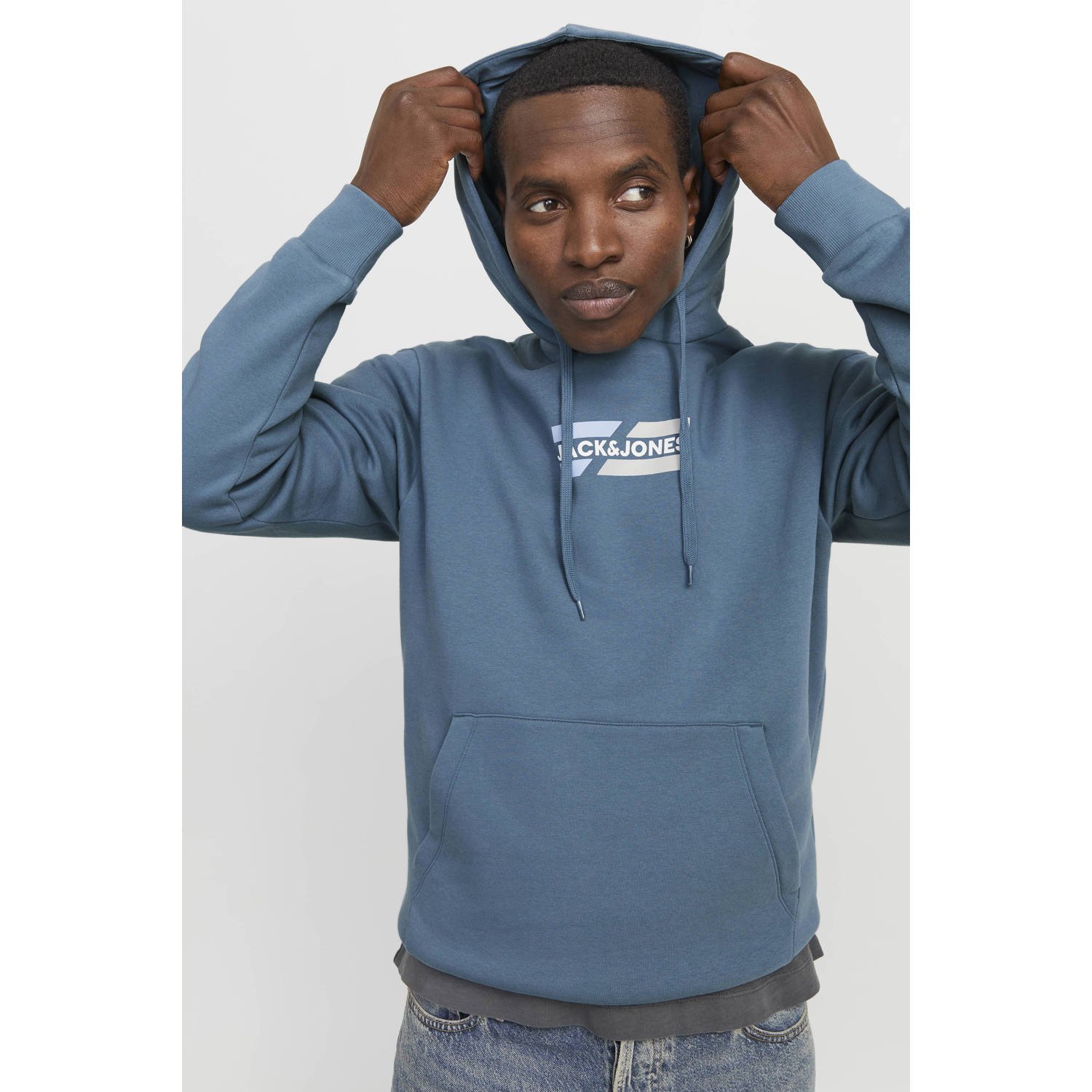 Jack & jones Grafische hoodie met extra zachte binnenkant Blue Heren