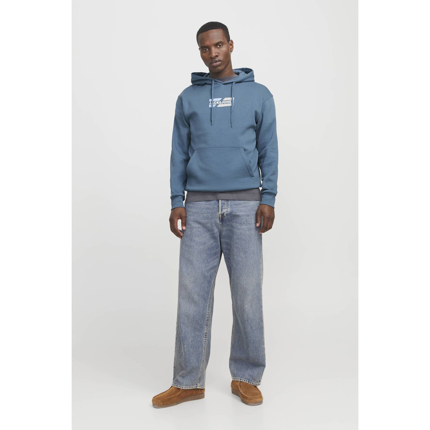 JACK & JONES ESSENTIALS hoodie blauw