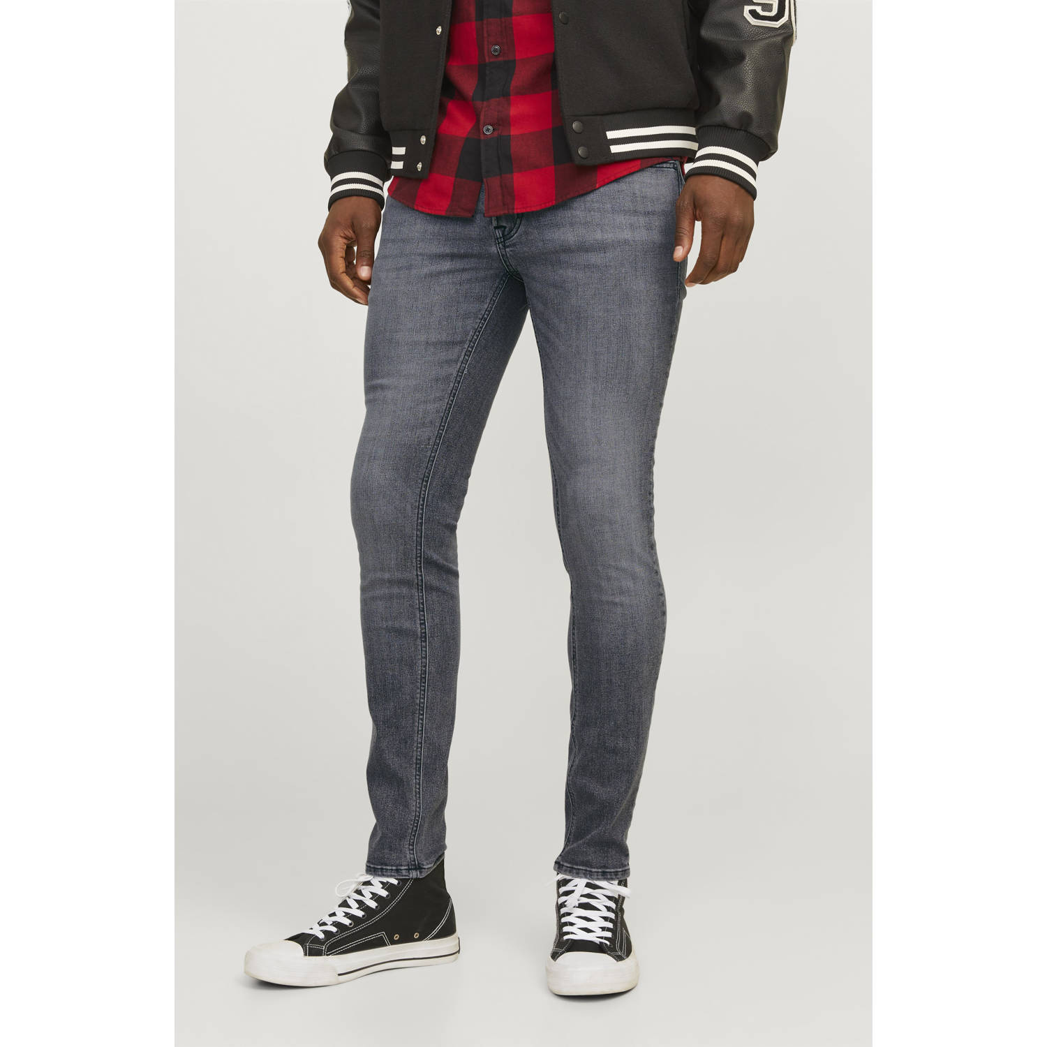 JACK & JONES JEANS INTELLIGENCE JJILIAM skinny jeans black denim