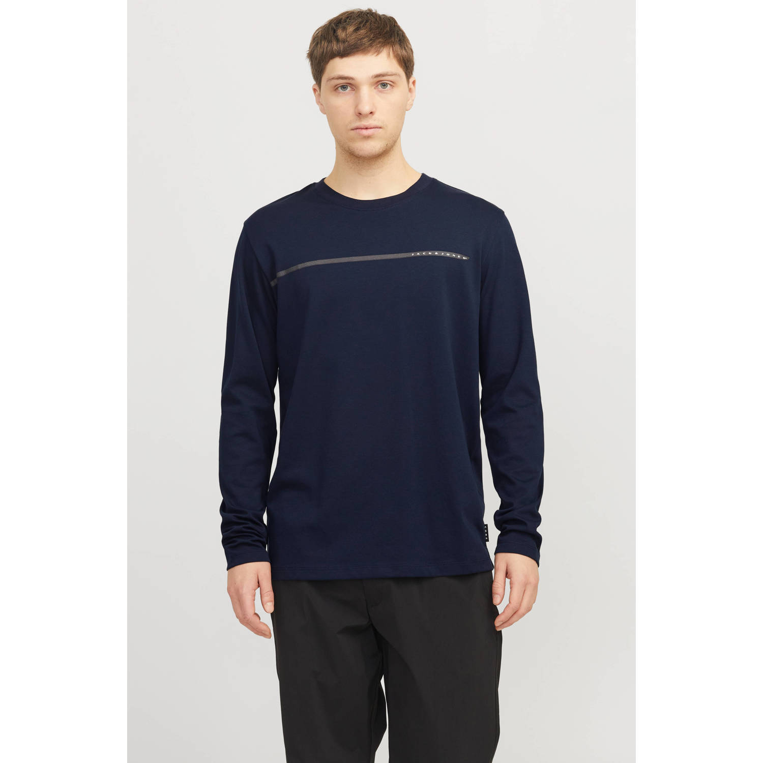 JACK & JONES CORE longsleeve donkerblauw