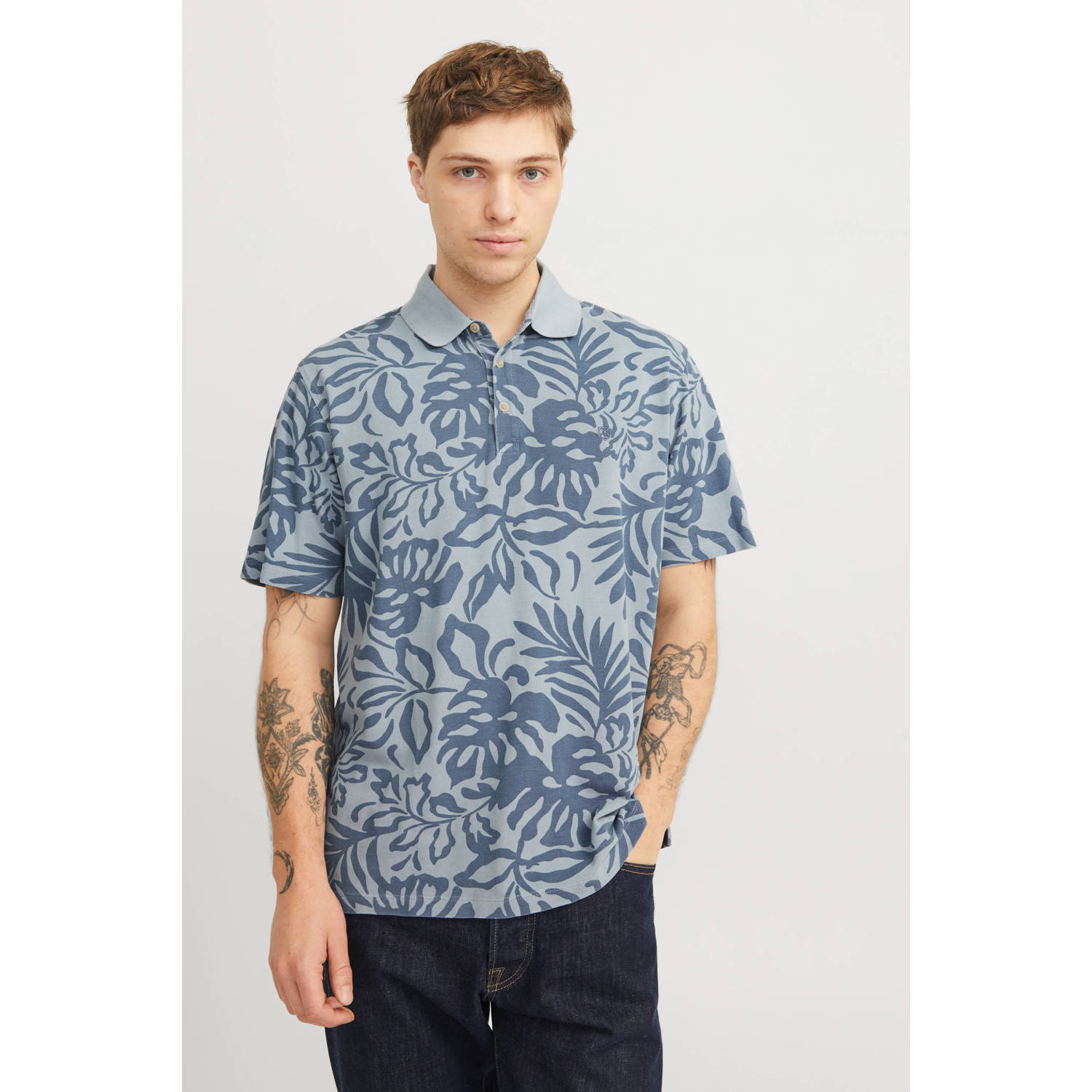 JACK & JONES PREMIUM regular polo blauw
