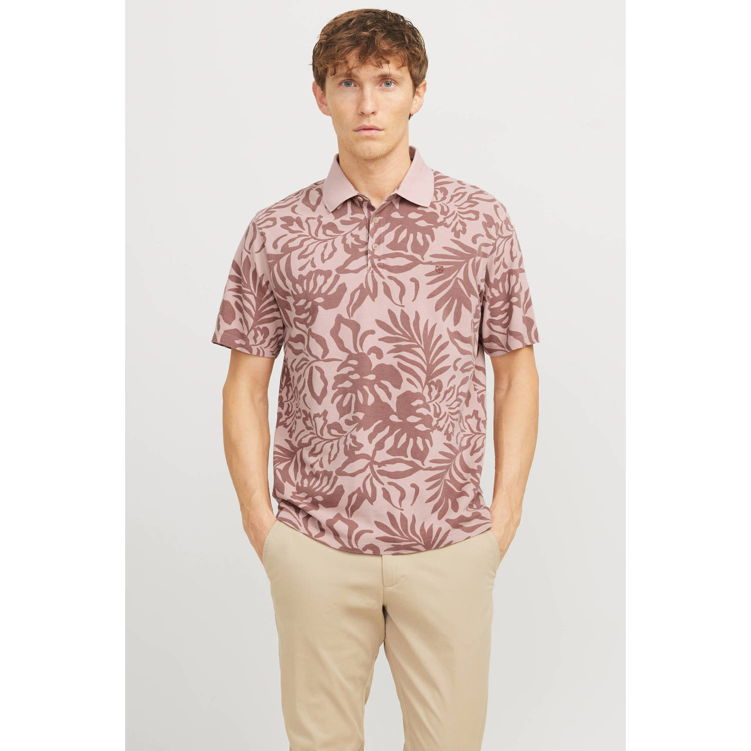 JACK & JONES PREMIUM regular polo roze