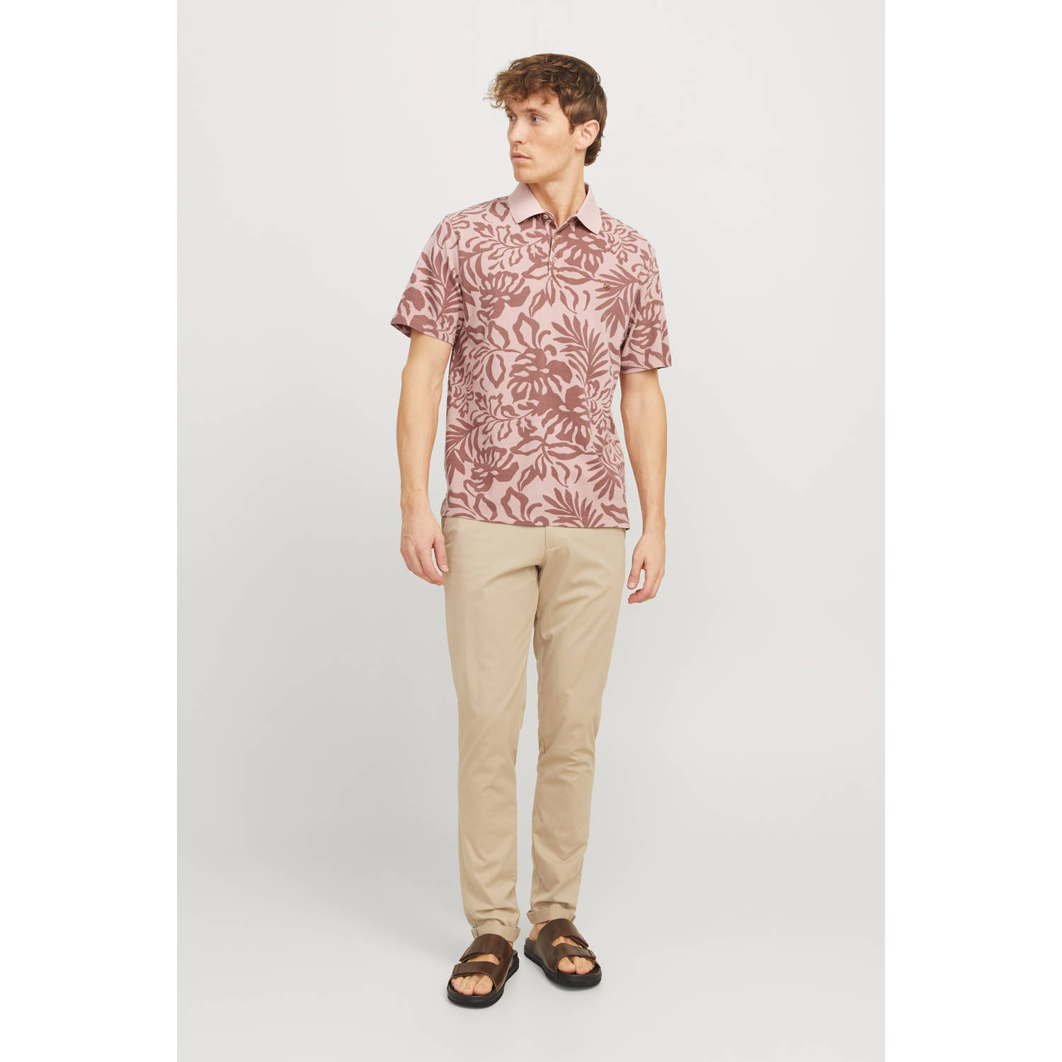 JACK & JONES PREMIUM regular polo roze